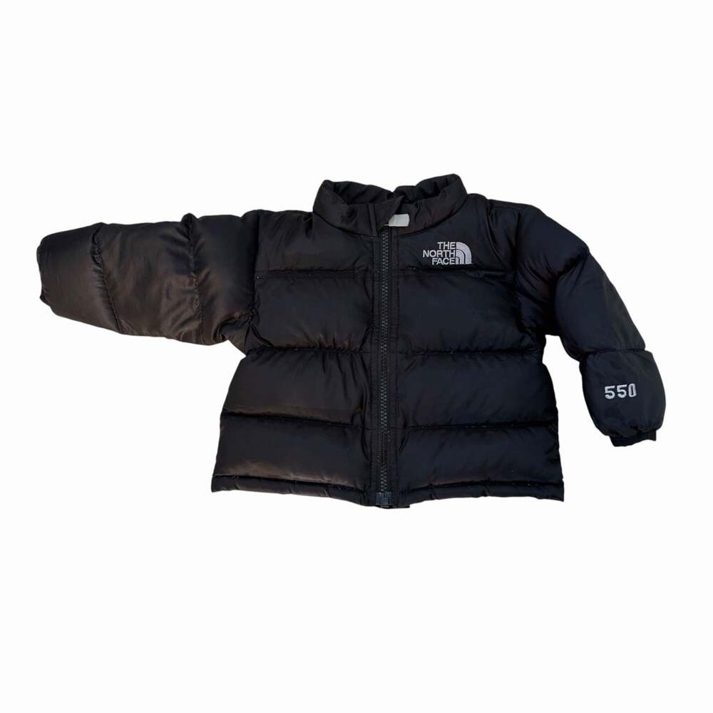 The North Face Black Nuptse 550 Down Fill Puffer Jacket Infant 3-6 Mo
